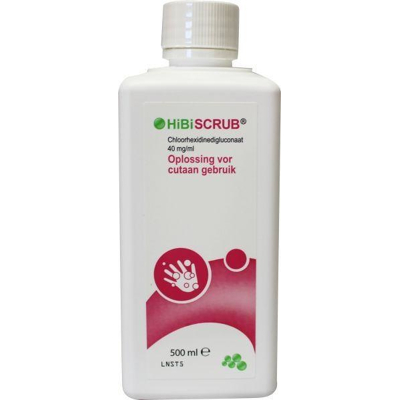 Afbeelding van Hibiscrub Chloorhexidine Gluconaat 40mg/ml, 500 ml