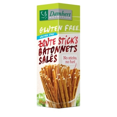 Afbeelding van Damhert Gluten &amp; Lactose Free Zoute Sticks