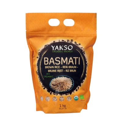 Afbeelding van Yakso Basmati rijst bruin 1 kilog