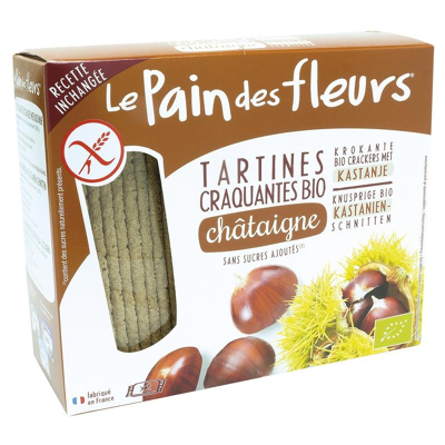 Afbeelding van Le Pain des Fleurs Kastanje Crackers 150 gram