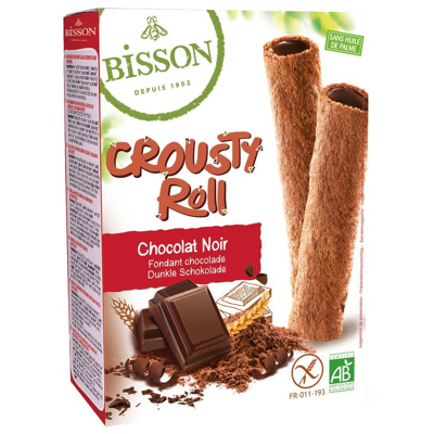 Afbeelding van Bisson Crousty roll pure chocolade 125 g
