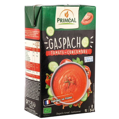 Afbeelding van Primeal Gaspacho tomaat komkommer bio 1000 ml