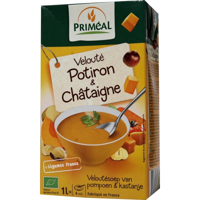 Afbeelding van Primeal Veloute soep pompoen kastanje 1 liter