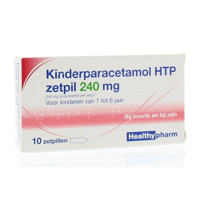 Afbeelding van Kinderparacetamol Htp Zetpil 240mg