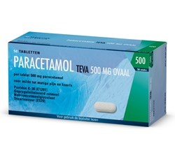 Afbeelding van Paracetamol Teva Ovaal Tablet 500mg