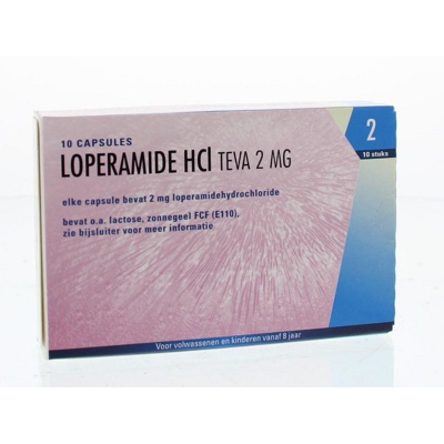 Afbeelding van Loperamide Hcl Teva Capsule 2mg