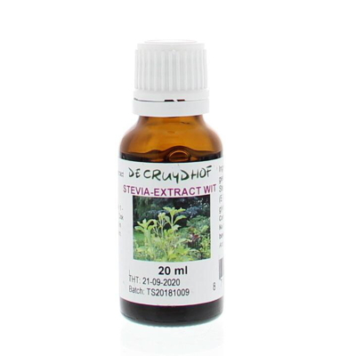 Afbeelding van Cruydhof Stevia Extract Wit, 20 ml