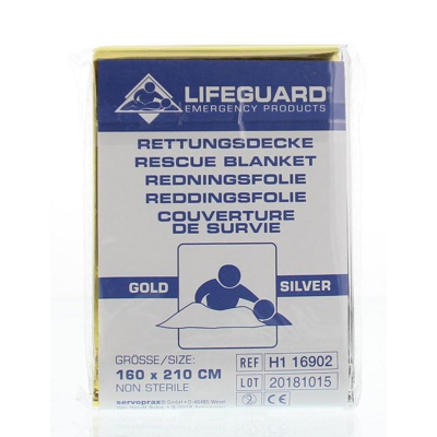 Afbeelding van Lifeguard Reddingsdeken Goud/zilver 160 X 210, 1 stuks