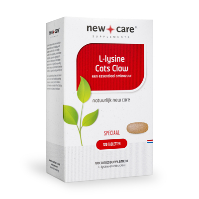 Afbeelding van New Care L Lysine + cats claw 120 tabletten