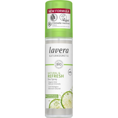 Afbeelding van Lavera Deodorant Spray Natural &amp; Refresh Bio En it, 75 ml