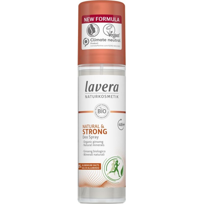 Afbeelding van Lavera Deodorant Spray Natural &amp; Strong Bio En it, 75 ml