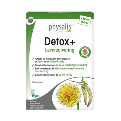 Afbeelding van Physalis Detox+ Tabletten 30TB