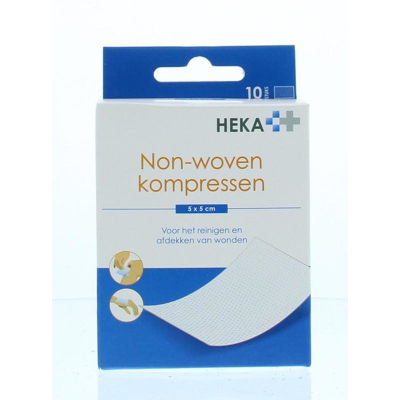 Afbeelding van Heka Kompres non woven 5 x cm steriel 10 stuks