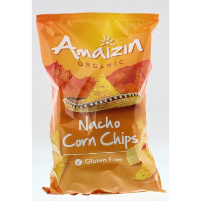 Afbeelding van Amaizin Corn Chips Nacho Bio, 150 gram
