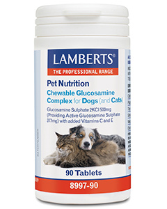 Afbeelding van Lamberts Glucosamine voor dieren 90 tabletten