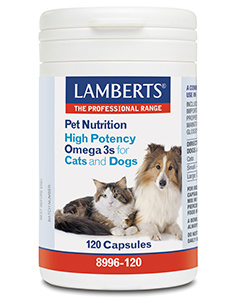 Afbeelding van Lamberts Omega 3 voor dieren hond en kat 120 capsules