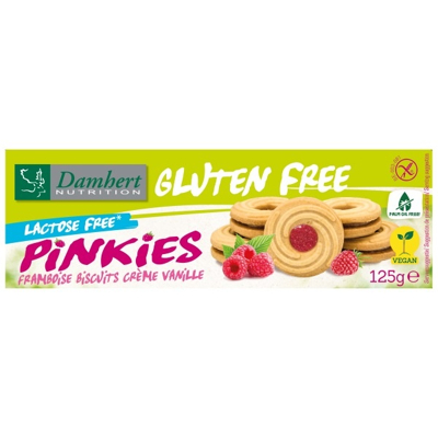 Afbeelding van Damhert Pinkies biscuits framboos 125 g