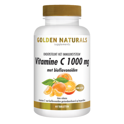 Afbeelding van Golden Naturals Vitamine C 1000mg met bioflavonoïden Tabletten