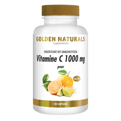 Afbeelding van Golden Naturals Vitamine C 1000mg Puur Capsules