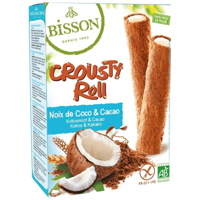 Afbeelding van Bisson Crousty Roll Kokos Cacao Bio, 125 gram