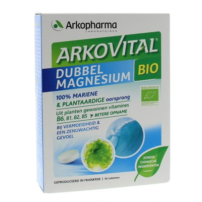 Afbeelding van Arkopharma Arkovital Dubbel Magnesium Bio Tabletten 30TB