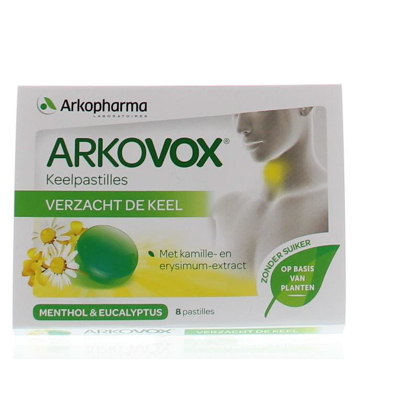 Afbeelding van Arkovox Menthol Eucalyptus Keelpastilles, 8 tabletten