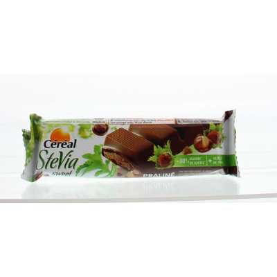 Afbeelding van Cereal Chocolade Reep Praline Stevia, 42 gram