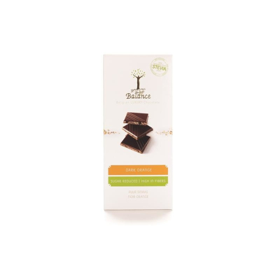 Afbeelding van Balance Chocolade Puur Orange Reep 85 gram