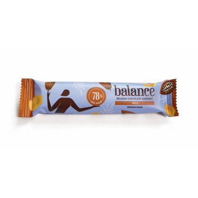 Afbeelding van Balance Chocoladereep Suikerarm Melk 35GR