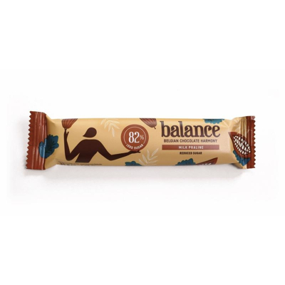 Afbeelding van Balance Chocolade Reep Melk Praline, 35 gram