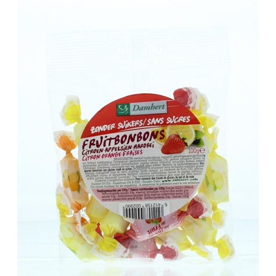 Afbeelding van Damhert Fruitbonbons Zonder Suiker, 100 gram