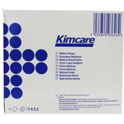 Afbeelding van Kimcare Medical wipes 12 x 22 cm