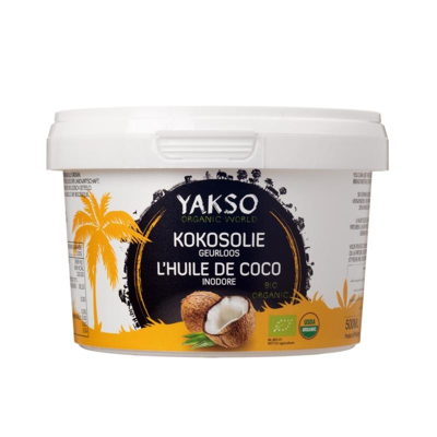 Afbeelding van Yakso Kokosolie Geurloos Bio, 500 ml
