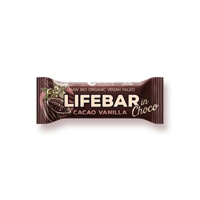 Afbeelding van Lifefood Lifebar inchoco raw chocolade vanille bio 40 g