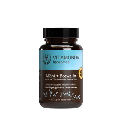 Afbeelding van Vitamunda Liposomale Msm+ Boswellia, 60 capsules
