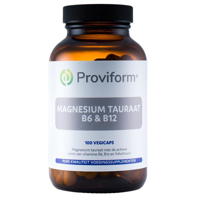 Afbeelding van Proviform Magnesium Tauraat B6 &amp; B12 Vegicaps
