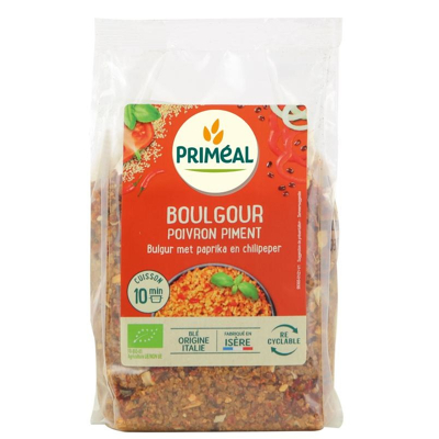 Afbeelding van Primeal Bulgur met Paprika en Spaanse Peper Bio, 300 gram