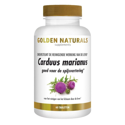 Afbeelding van Golden Naturals Carduus Marianus Tabletten 60TB