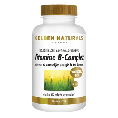 Afbeelding van Golden Naturals Vitamine B Complex 180tb