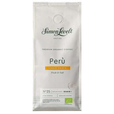 Afbeelding van Simon Lévelt Voorverpakte koffie Peru Premium Organic Coffee Snelfiltermaling 250g