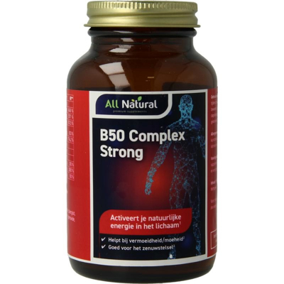 Afbeelding van All Natural Vitamine B50 Complex 60ca