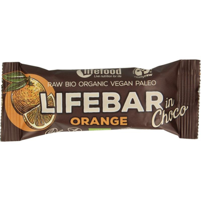 Afbeelding van Lifefood Lifebar inchoco orange bio 40 g