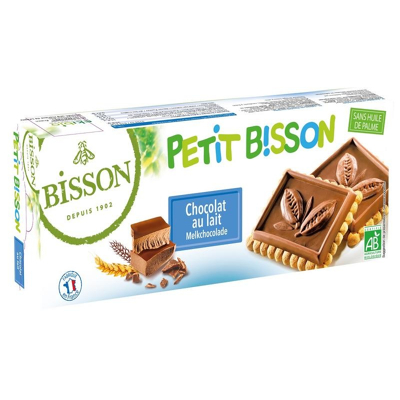 Afbeelding van Petit bisson theebiscuit melkchocolade bio 150 g