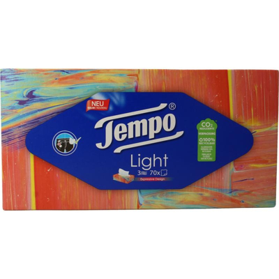 Afbeelding van Tempo Tissue Box Light 3 laags, 70 stuks
