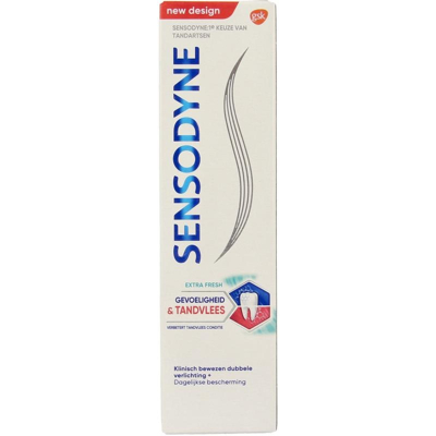 Afbeelding van Sensodyne Gevoeligheid &amp; Tandvlees Extra Fresh tandpasta voor gevoelige tanden 75ML