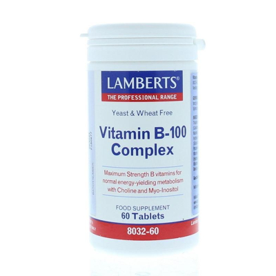 Afbeelding van Lamberts Vitamine B100 complex 60 tabletten
