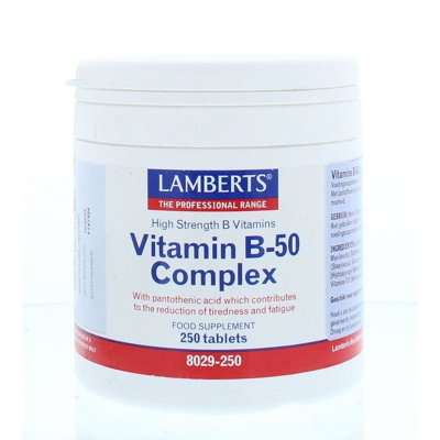Afbeelding van Lamberts Vitamine B50 Complex, 250 tabletten