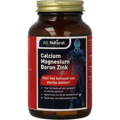 Afbeelding van All Natural Calcium Magnesium Boron Zink Tabletten 90TB