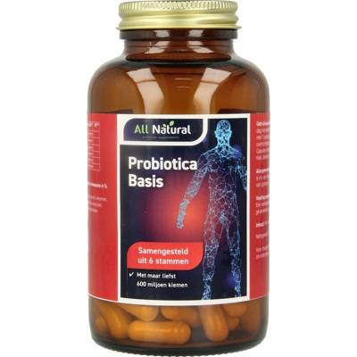 Afbeelding van All Natural Probiotica Basis, 120 capsules