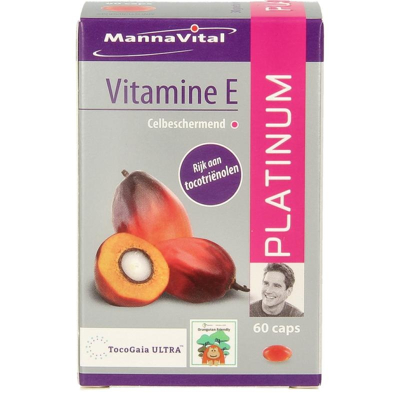 Afbeelding van Mannavital Vitamine E Platinum, 60 capsules